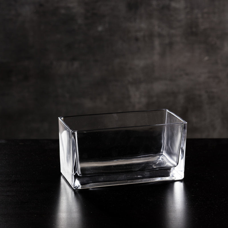 Glass Rectangle Vase Clear